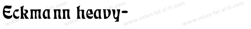 Eckmann heavy字体转换